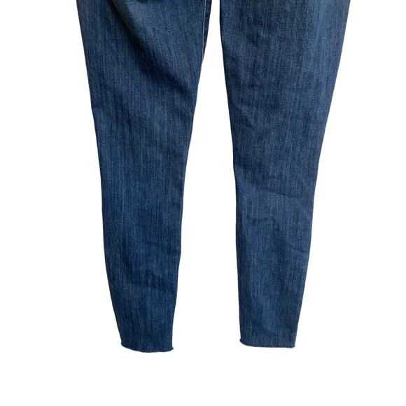 Gap Denim‎ High Rise Legging 2/26 Regular Dark Indigo Raw hem - Excellent - Picture 12 of 14